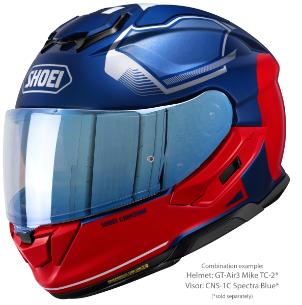 Casca integrala SHOEI GT-AIR3 MIKE TC-2 Albastru/Rosu XXL-4