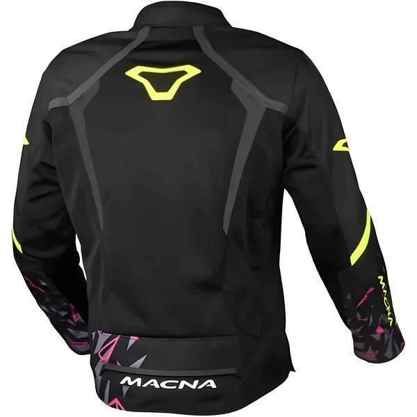 Geaca de vara textil MACNA GRISCO ALDEGUER EDITION M Negru/Galben fluo, 2, nordicamoto.ro