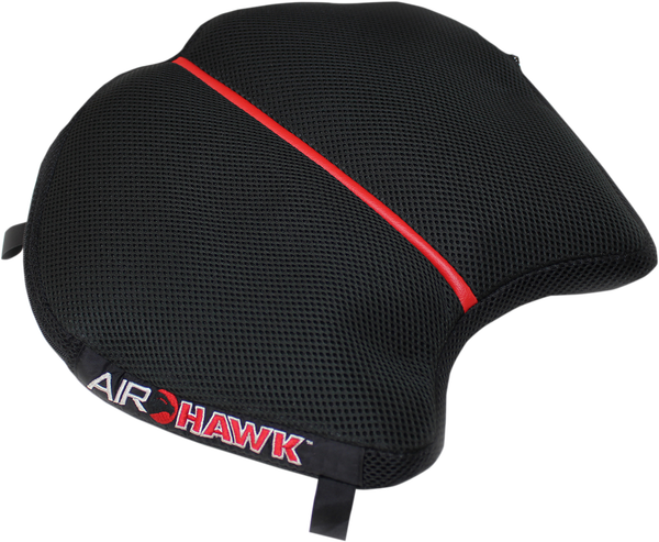 R Seat Pad Black, Red large, 1, nordicamoto.ro