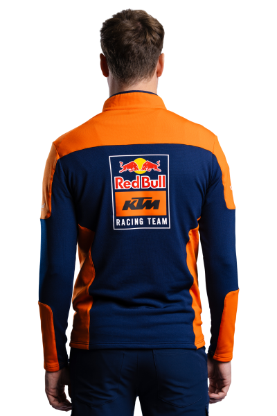 Pulover KTM Replica Team Halfzip Orange Navy-0