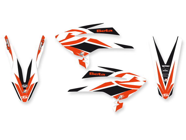 Set grafic Dream 4: negru, portocaliu, alb, 2, nordicamoto.ro