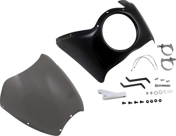 Direct Bolt-on Fairing Black, Smoke, Gloss, 1, nordicamoto.ro