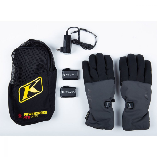 Manusi Snowmobil Klim Powerxross HTD Asphalt - Black Insulated Incalzite-2