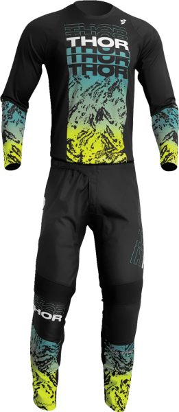 Youth Sector Atlas Jersey Black, Green S, 9, nordicamoto.ro