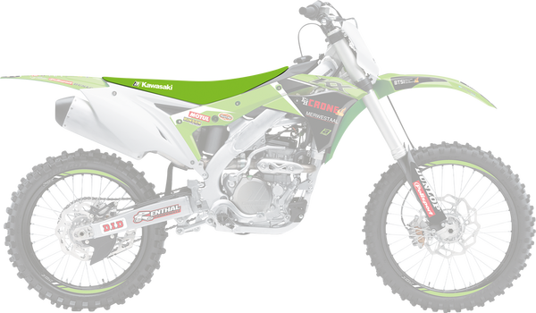 Replica Team Seat Cover Green, 1, nordicamoto.ro