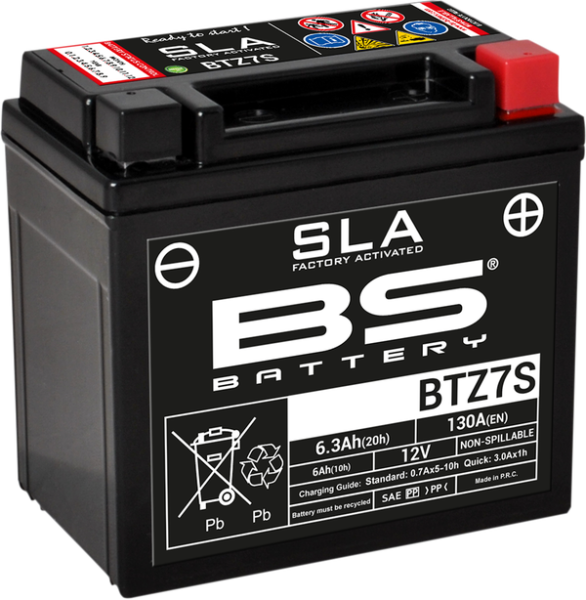 Sla Factory- Activated Agm Maintenance-free Battery Black