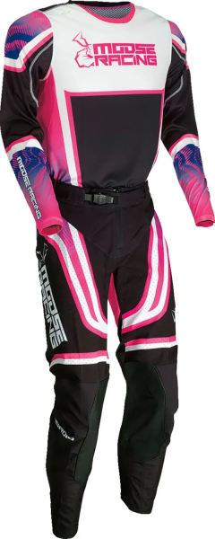 Tricou Moose Racing Agroid Black/Pink/Purple-2