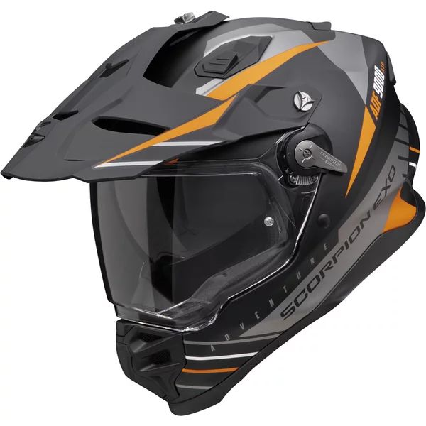 Casca enduro/adventure SCORPION ADF-9000 AIR FEAT S Alb mat/Negru/Rosu, 6, nordicamoto.ro