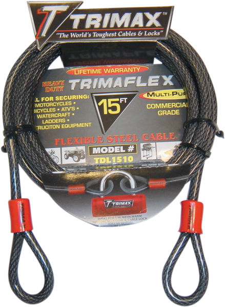 Trimaflex Max Security Braided Cable Black, 1, nordicamoto.ro