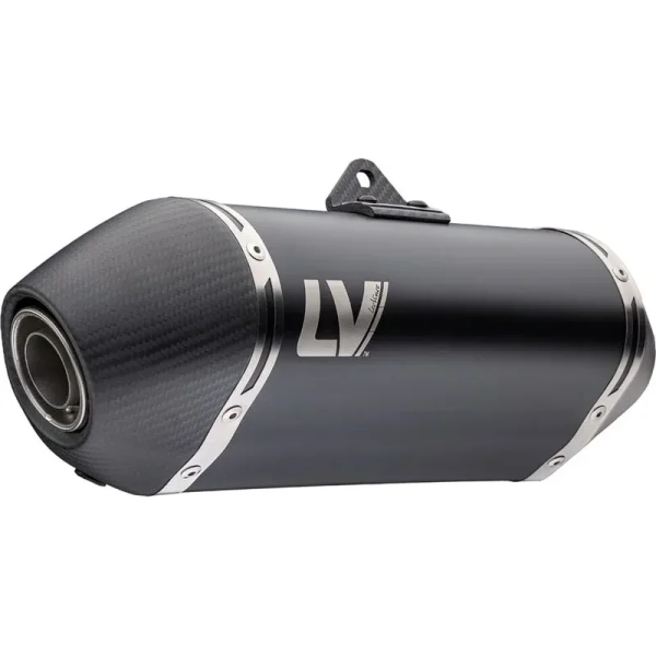 Tobă de eșapament LeoVince LV-14 Black Edition Slip-On pentru Husqvarna Svartpilen 801, 1, nordicamoto.ro