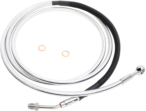 Alternate Length Hydraulic Clutch Line Chrome, 2, nordicamoto.ro