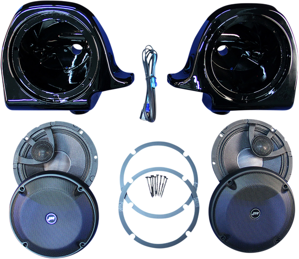 Rokker® Xrp 6.58° Fairing Speaker Kit With Hi-output Pei Tweeter Black, 1, nordicamoto.ro