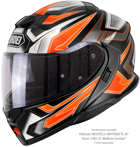 Casca Flip-up SHOEI NEOTEC3 ANTHEM TC-8 Negru/Portocaliu/Alb XXL-2