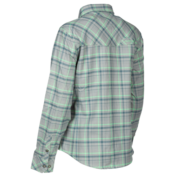 Camasa Dama Klim Upland Flannel Monument Gray - Wintermint-4