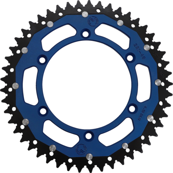 MOOSE RACING Pinion dublu albastru, 2, nordicamoto.ro