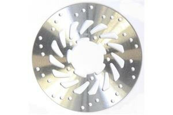 Round D-series Scooter Brake Rotor Silver, Stainless Steel, 1, nordicamoto.ro