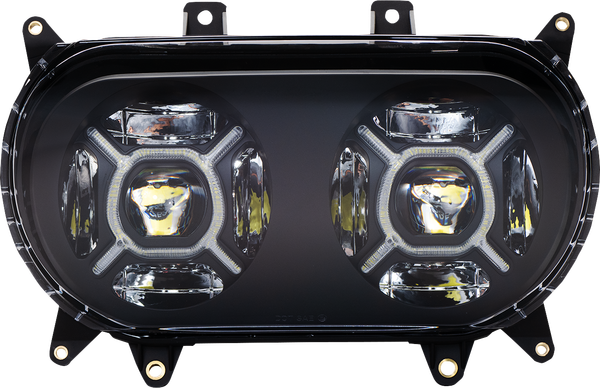 Proglow Double-x Led Headlight Chrome, 4, nordicamoto.ro
