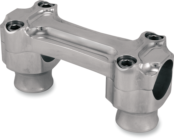 Bone Bar Handlebar Clamp & Riser Kit Silver, 1, nordicamoto.ro