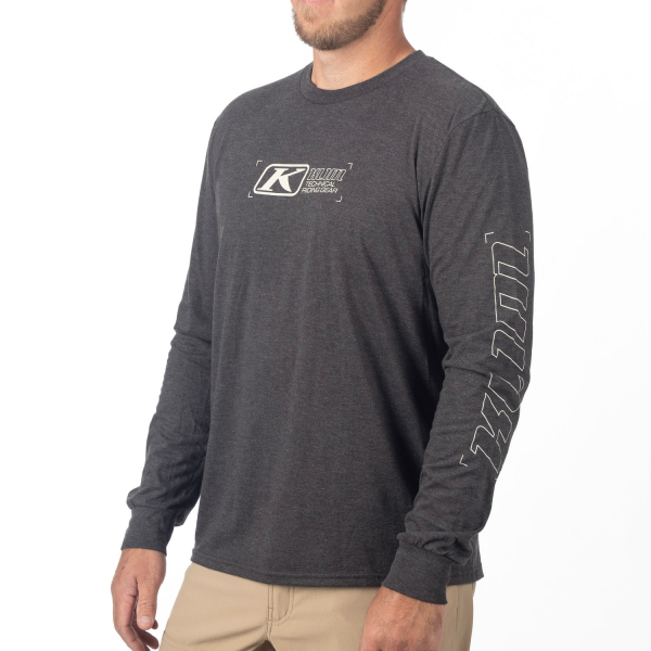 Tricou Klim Tri-Blend Long Sleeve Black - Breen-5