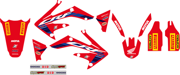 Blackbird Racing Replica Team Honda Hrc 2022 Graphics Kit With Seat Cover Red, 4, nordicamoto.ro