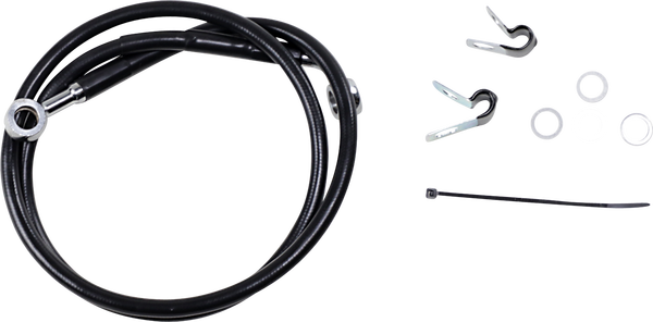Stainless Steel Brake Line Kit Black, 2, nordicamoto.ro