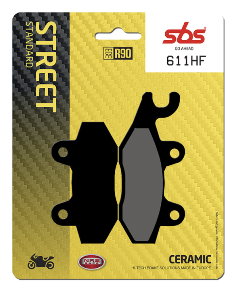 Hf Street Ceramic Organic Brake Pads, 1, nordicamoto.ro