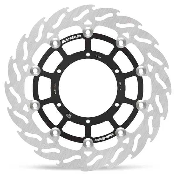 Flame Series Floating Rotor Black, Silver-1