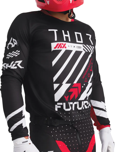 Launchmode Futura Jersey Red, Black -8