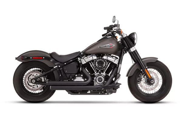 Exhaust System 2-into-2 System For Softail Black, 1, nordicamoto.ro