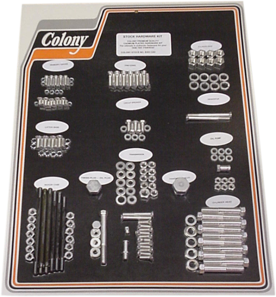 Complete Stock Hardware Kit Silver, 1, nordicamoto.ro