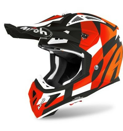 CASCA AIROH AVIATOR ACE TRICK ORANGE GLOSS-0