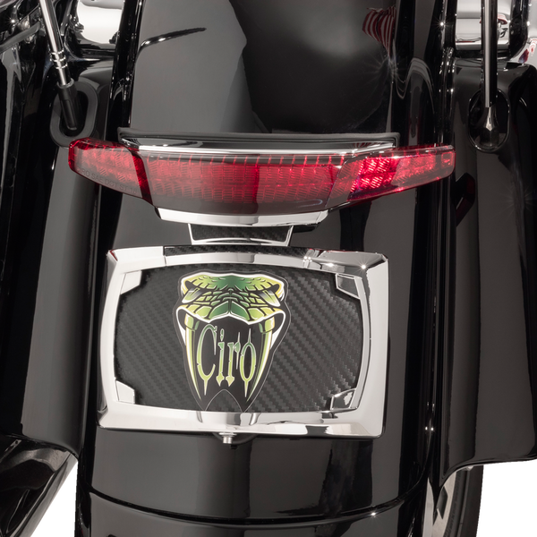 Taillight And License Plate Mount Chrome, 2, nordicamoto.ro
