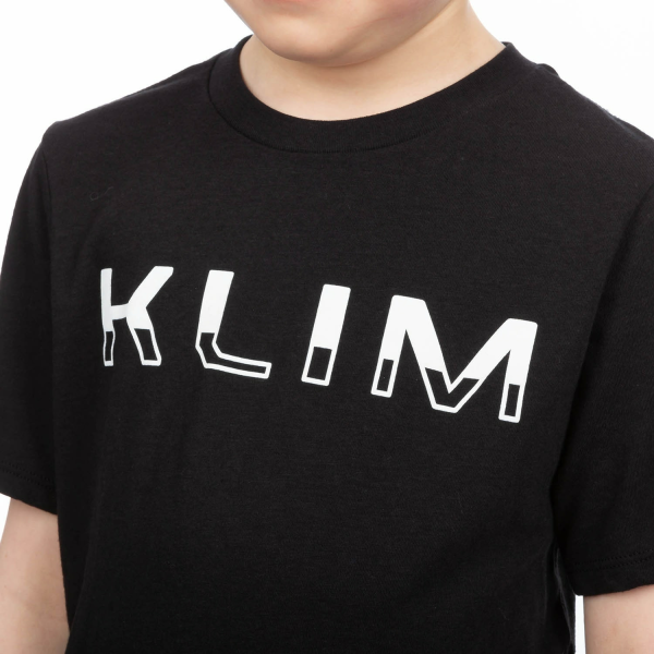 Tricou Copii Klim Petrol Tri-blend Black - White-0
