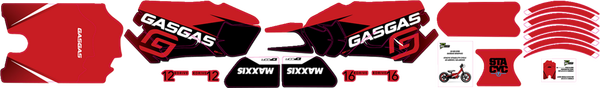 Stacyc Stability Cycle Graphics Kit Red, 1, nordicamoto.ro