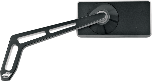 Billet Aluminum Mirrors With Clear Glass Black, 1, nordicamoto.ro