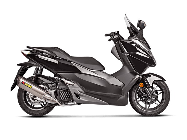 Racing Line Full Exhaust System Scooter Silver, Black -1