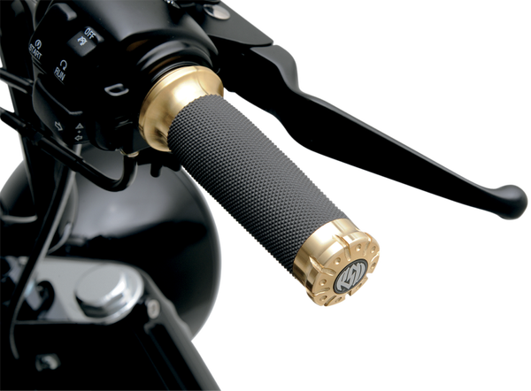 Chrono Grips Black, Brass, 1, nordicamoto.ro