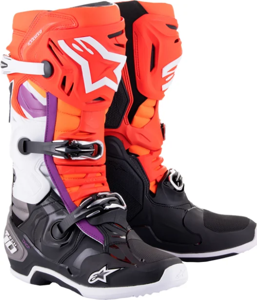 Cizme Alpinestars Tech 10 White/Black/Orange 40,5, 1, nordicamoto.ro