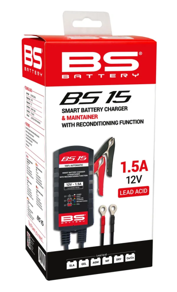 Smart Battery Charger & Maintainer With Reconditioning Function Black-5