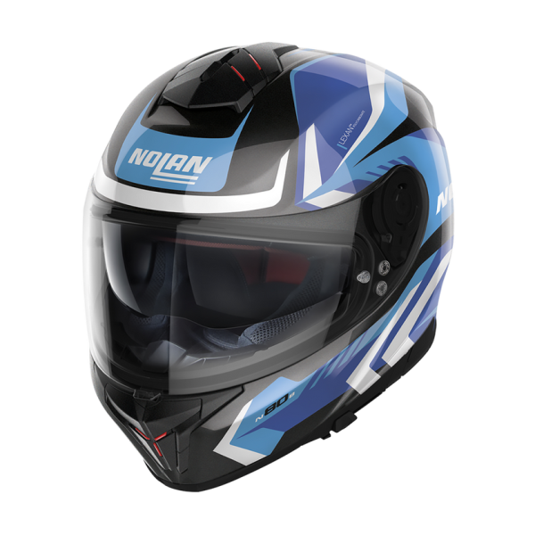 Casca Moto Nolan N80-8 Flat Lava Gray - Black/Yellow-6