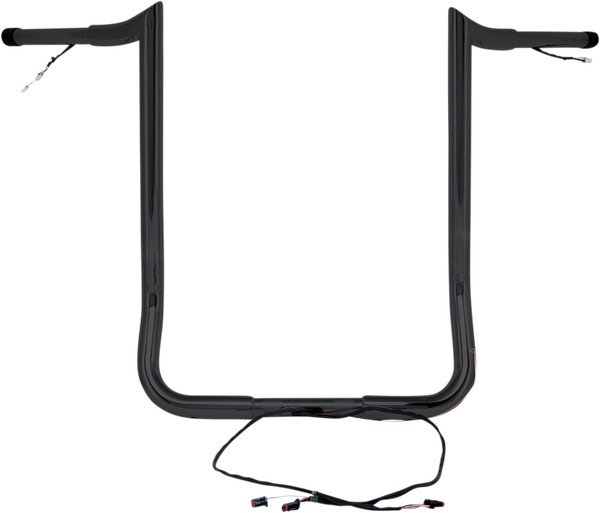 Pre-wired Monkey Bar Handlebar Black, 1, nordicamoto.ro
