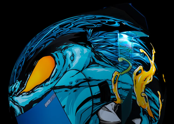 Casca Icon Airform Manik'rr Mips Green/Blue, 12, nordicamoto.ro