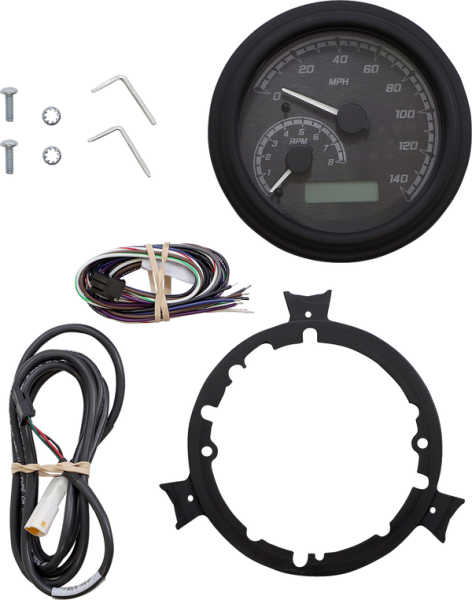 Mvx Series Fatbob Analog/digital Gauge System Gray, Black, 2, nordicamoto.ro