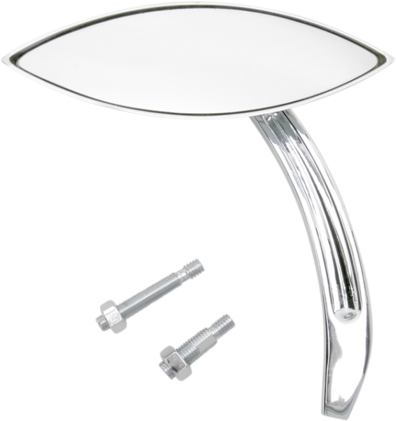 3-d Cat Eye Mirror Polished Chrome, 2, nordicamoto.ro