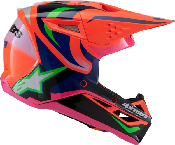Casca Copii Alpinestars S-M3 Deegan Orange/Pink/Purple-0