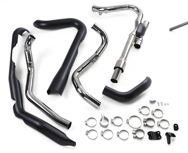 Dual Bung Pro Chamber Headpipes Black, 1, nordicamoto.ro