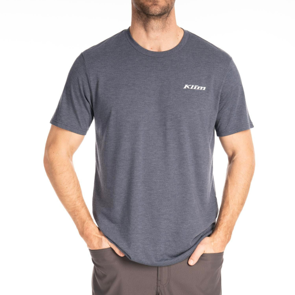 Tricou Klim Saddle Mountain Tri-blend Coyote Brown Heather - White-10