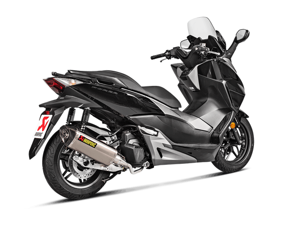 Racing Line Full Exhaust System Scooter Silver, Black -0