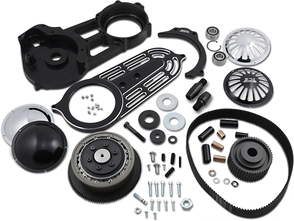 2(r) Belt Drive Kit With Changeable Domes Black, 1, nordicamoto.ro