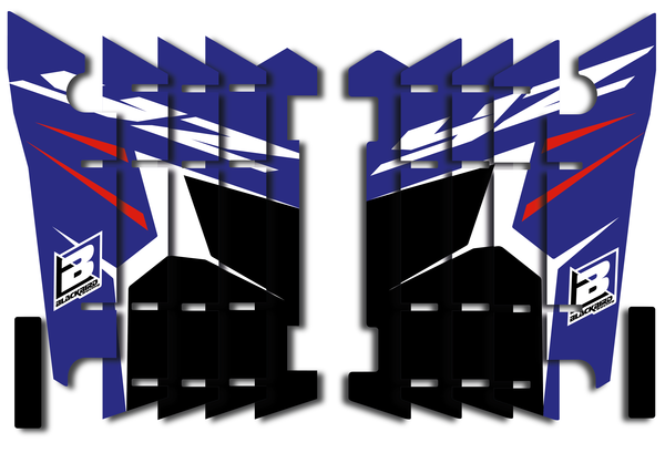Rad Louver Decals Black, Blue, White, 1, nordicamoto.ro
